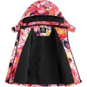 kids Girls Waterproof Ski Snow Jacket Fleece Raincoat 