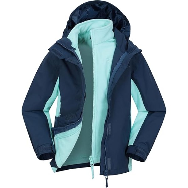 Mountain Warehouse Lightning 3 in 1 Kids Waterproof Jacket