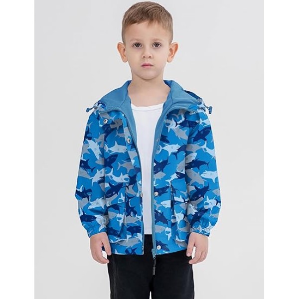 Rain Jacket Windbreaker Lined Raincoat