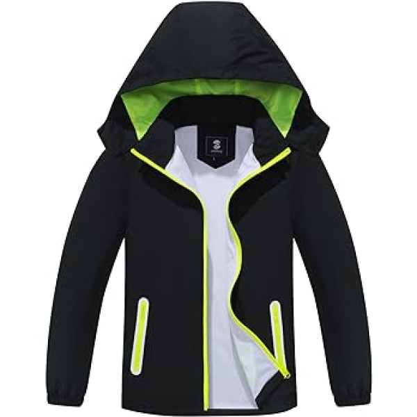 Kids Rain Jacket Waterproof Raincoat