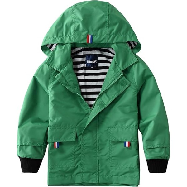  Boys Girls Waterproof Hooded Jackets