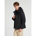 3-In-1 Removable Fleece Lining Hooded Men's Windbreaker Jacket