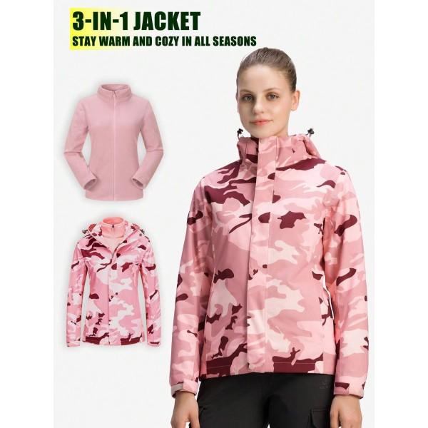 Women's 3-In-1 Jacket Winter Warm Windproof