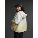 Women Ombre Casual Hooded Long Sleeve Sports Jacket