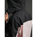 Women's Spring And Autumn Contrast Color Long Sleeve Drawstring Hooded Casual Sports Jacket