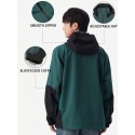 Men's Jacket Padded Warm Waterproof Outdoor Hiking 3-In-1 Jacket Fall And Winter Lightweight And Soft