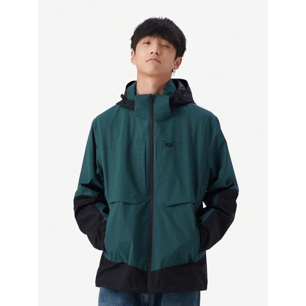 Men's Jacket Padded Warm Waterproof Outdoor Hiking 3-In-1 Jacket Fall And Winter Lightweight And Soft