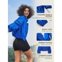 High Neck Adjustable Water Resistant Outdoor Sports City Commute Short Jacket 