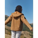 Women's Zipper Front Hooded Outdoor Jacket