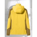 Zweifarbige Outdoor Assault Jacket mit Kapuze für Damen