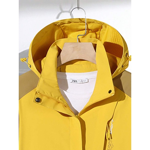 Zweifarbige Outdoor Assault Jacket mit Kapuze für Damen