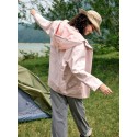 Women's Outdoor Sports City Commute Waist-Collecting Sunscreen Jacket