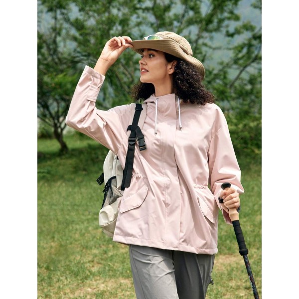 Women's Outdoor Sports City Commute Waist-Collecting Sunscreen Jacket