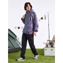  Men's Hooded Drawstring Windbreaker Waterproof Jacket 
