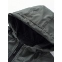 Men's Hooded Jacket With Flap Pockets