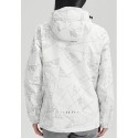 Women's Outdoor Waterproof Skiing Climbing Solid Color Fashionable Hooded Jacket