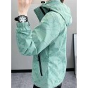 Women Outdoor Waterproof Breathable Skiing Hiking Climbing Solid Color Fashionable Details Casual Jacket