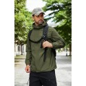 Men's Rain Jacket Waterproof With Hood Lightweight Packable Raincoat