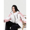 mate Graphene Down Jacket With Contrast Color Blocking And Hoodie, Winter