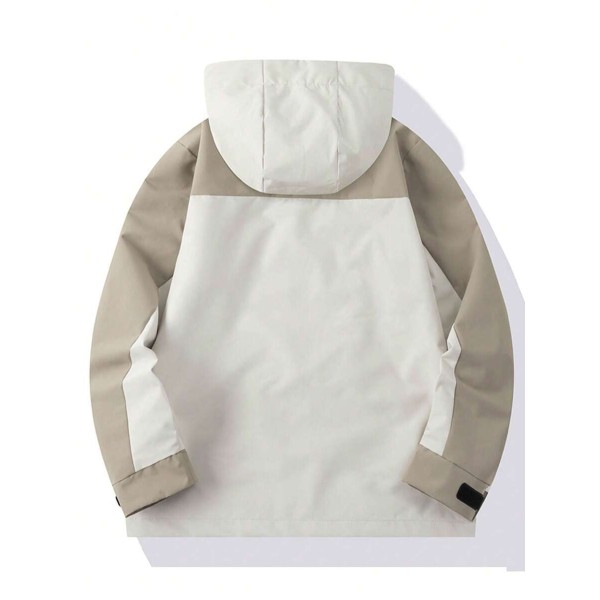 3-In-1 Men Outdoor Waterproof Windbreaker With Fleece Inner Jacket