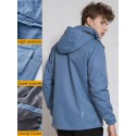 Men Ski Jackets Removable Hooded Raincoat