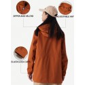 Women's Fall And Winter Padded Coat Waterproof Zipper Warm Three-In-One Outdoor Sports Leisure Mountaineering