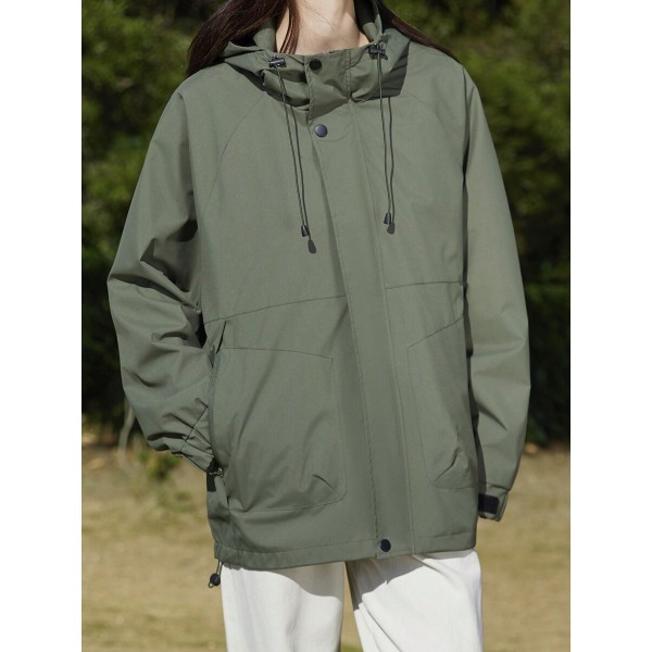 Men's Outdoor Hiking Windproof Hooded Tactical Jacket