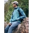 Men's Solid Color Drawstring Hooded Outdoor Jackets