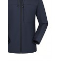 Outdoor Hiking Camping Windproof Waterproof Anti-Static Fleece Lined Hooded Softshell Jacket