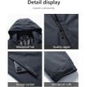 Outdoor Men's Waterproof Raincoat Windbreaker Lightweight Rain Jacket 