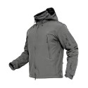 Men's Tactical Jacket 7 Pockets Performance Fleece Lined Water Resistant Soft Shell Winter Coats