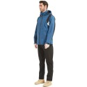 Men's Colorblock Waterproof & Windproof Outdoor Climbing Jacket With Hood, Suitable For Camping